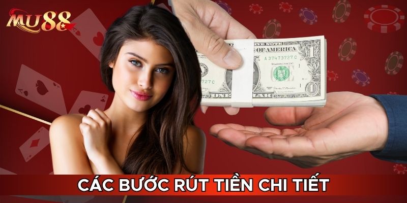 Các bước rút tiền chi tiết